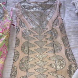 Beautiful blush Hoss sequin dress